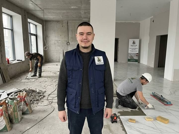 Директор Амир на объекте — ТамырСтрой Казань