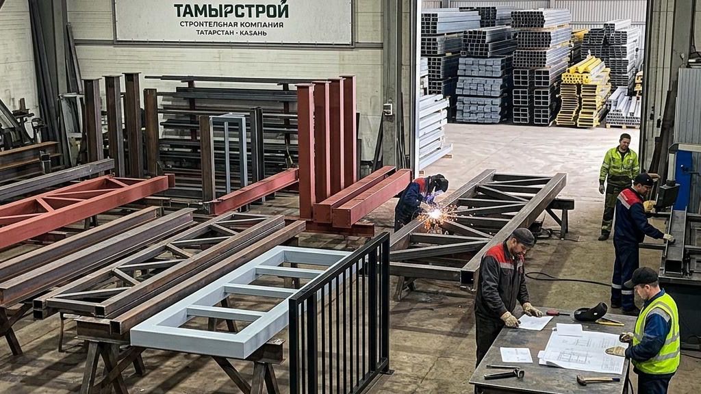 Металлоконструкции и порошковая покраска в Казани